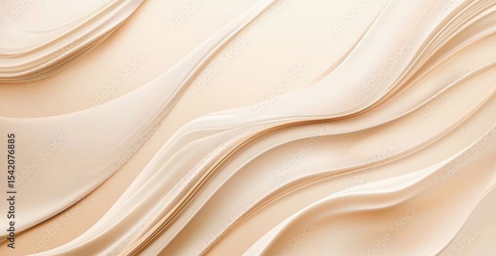 Obraz premium Abstract, flowing, light beige textures, creating a soft, fluid surface