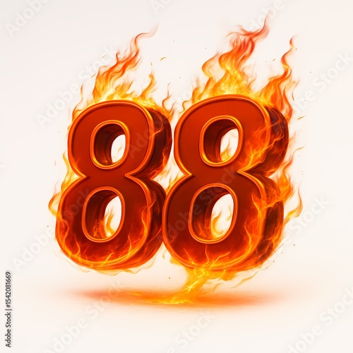 Number 88 in Flames