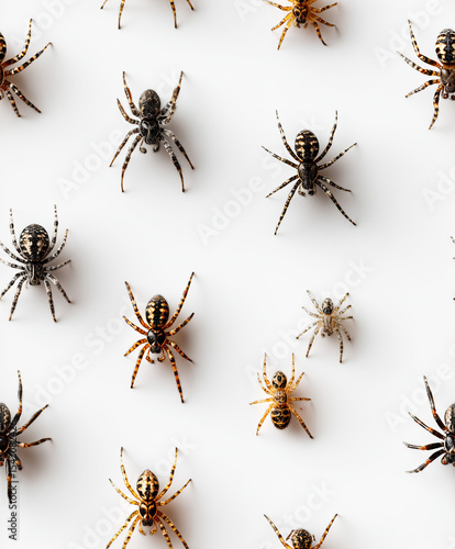 Spiders Insects Seamless Texture Pattern - Perfect Repeat