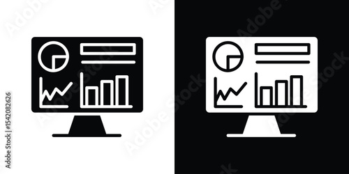 Dashboard icon black silhouette for web, and mobile app