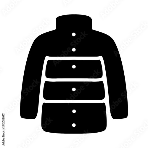 very simple flat and single minimalist Down Shirt Silhouettes in black on a white background