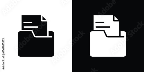 File icon black silhouette for web, and mobile app