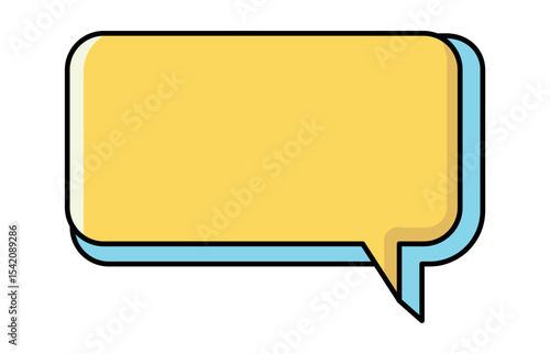 Retro speech bubble. Talk bubble text, chat box, in retro style