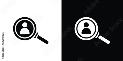 Hiring icon black silhouette for web, and mobile app