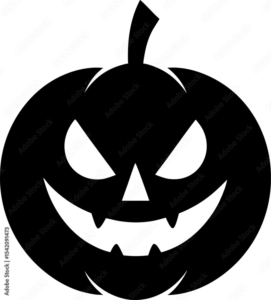 Scary pumpkin head halloween vector Scary pumpkin head halloween vector