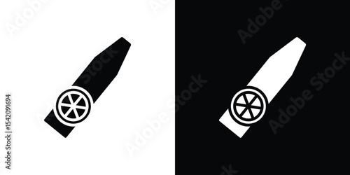 Kazoo icon black silhouette for web, and mobile app