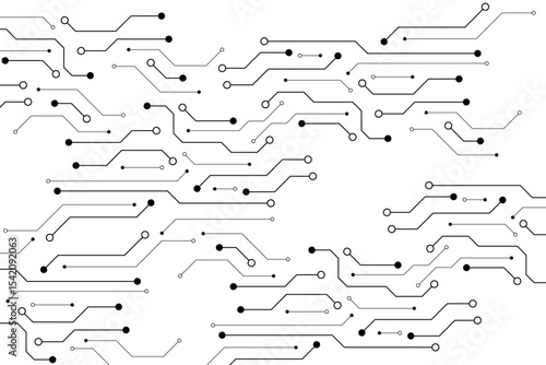 Abstract digital background with technology circuit board texture. Electronic motherboard illustration. Communication and engineering concept. Vector illustration