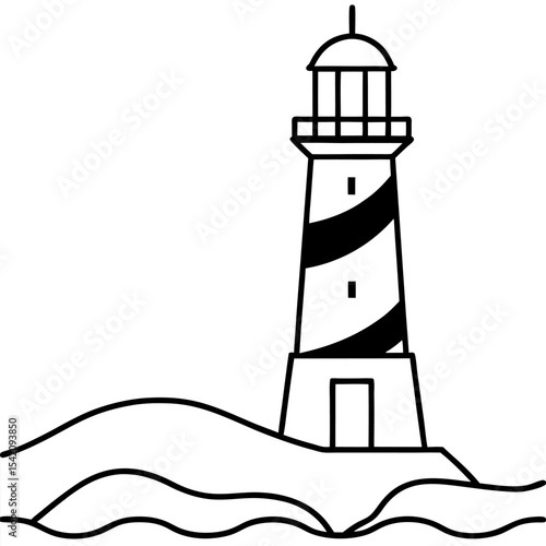 lighthouse vector illustration