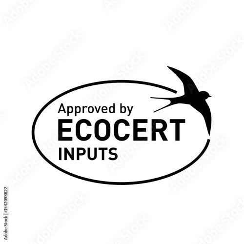 ECOCERT INPUTS APPROVED BY VECTOR LOGO BLACK