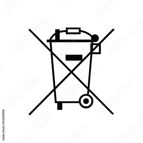 WEEE ICON VECTOR SIGN LOGO