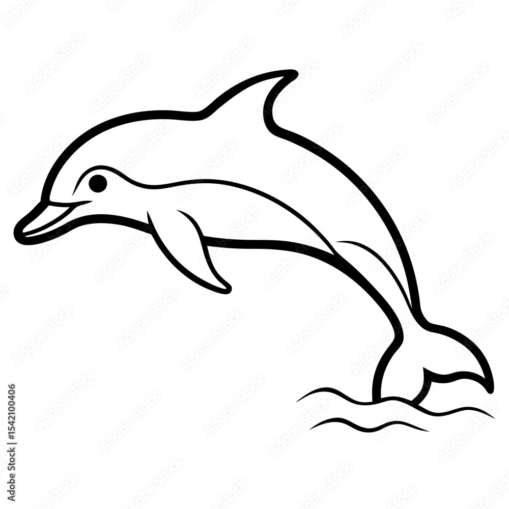 Fototapeta premium dolphin vector illustration