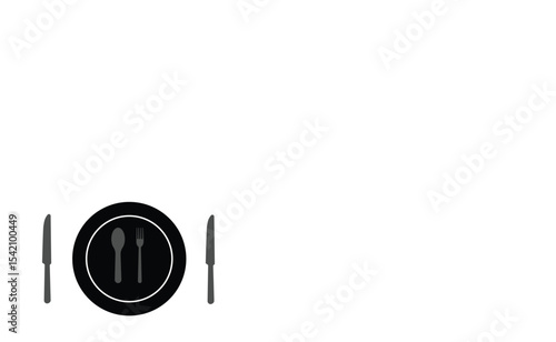 Tablespoon And Fork - Vector