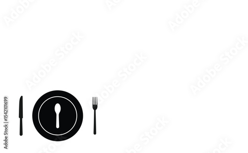 Tablespoon And Fork - Vector