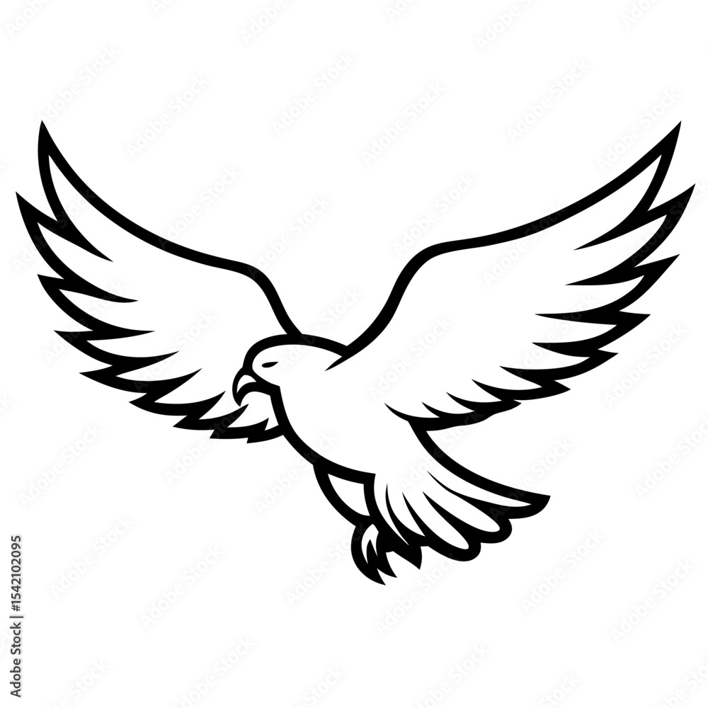 Fototapeta premium dove of peace vector