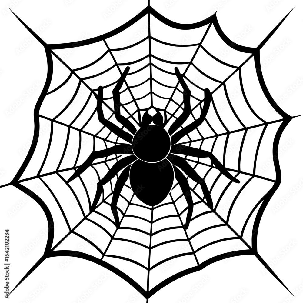 Obraz premium spider and web