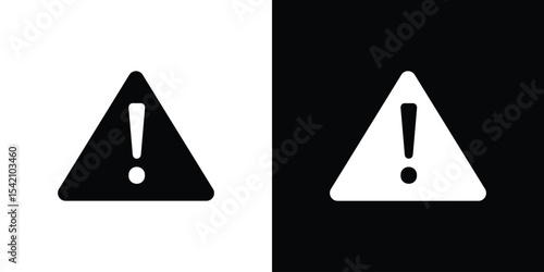 Risk icon black silhouette for web, and mobile app