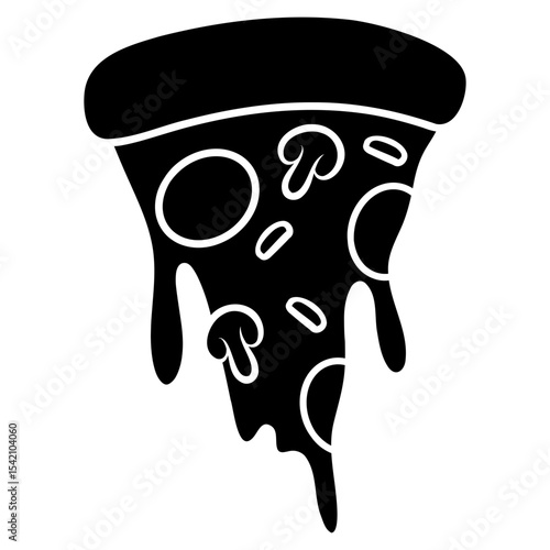 pizza fast food icon logo