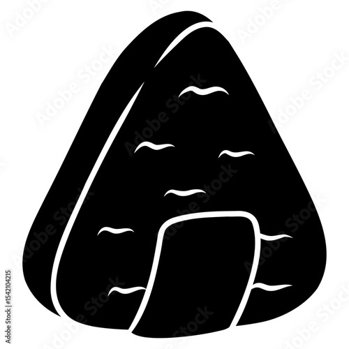 onigiri japanese food logo icon