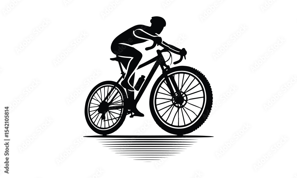 Fototapeta premium Bicycle Silhouette Vector
