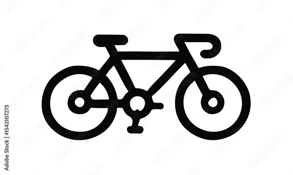 Obraz premium Bicycle Silhouette Vector