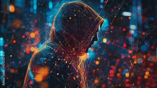 Hackers are planning to hack and attack Zeroday networks and cyber security systems in Smart digital city with connection network reciprocity over the cityscape . Concept of future smart wireless city