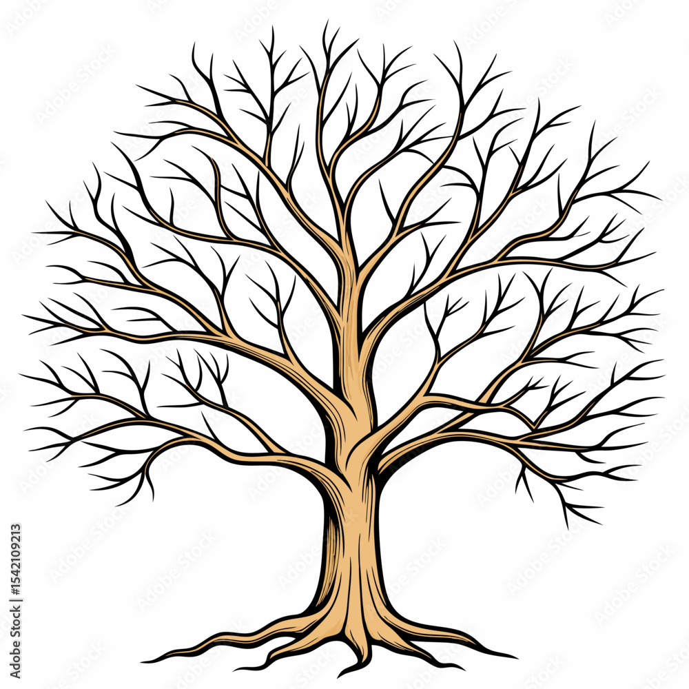 Obraz premium tree silhouette vector