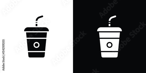 Swoosh Cup icon black silhouette for web, and mobile app