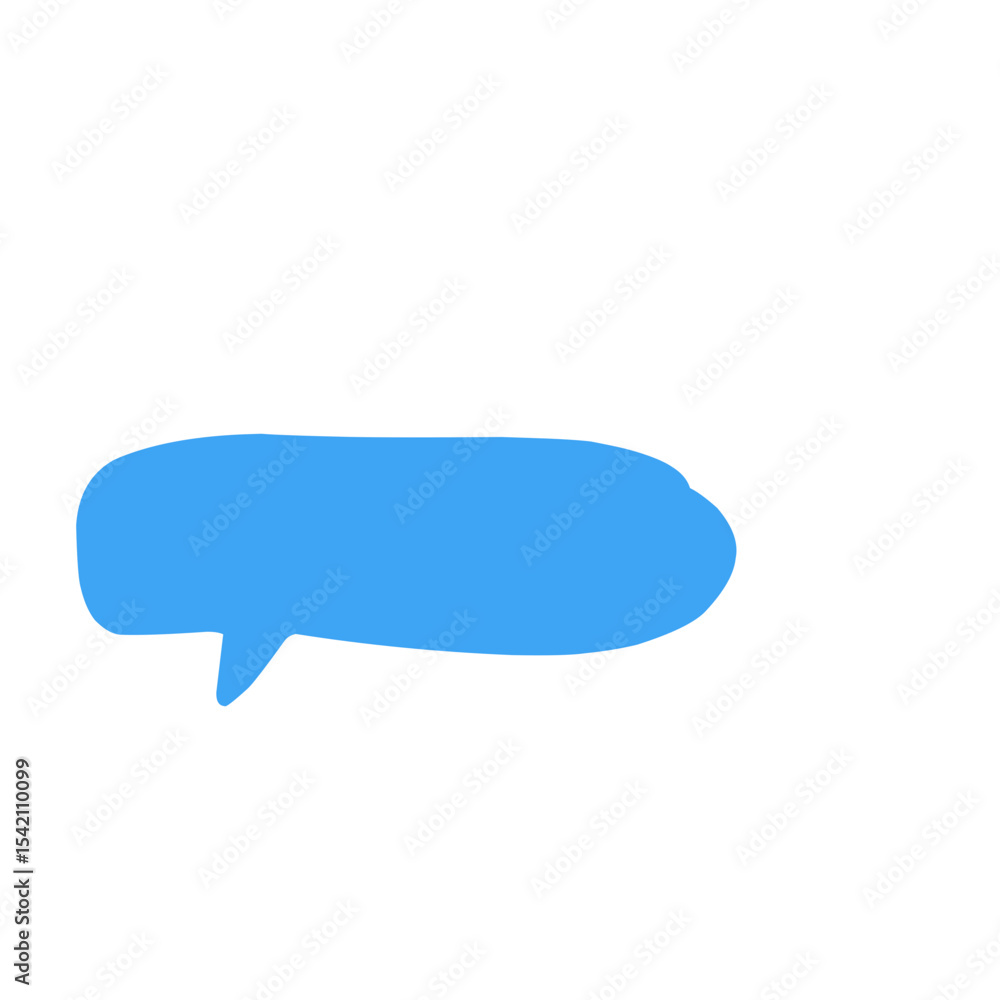 Hand Drawn crayon speech bubble Hand Drawn crayon speech bubble