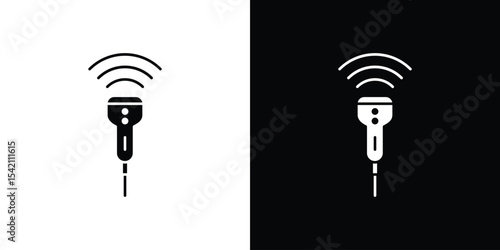 Ultrasound icon black silhouette for web, and mobile app