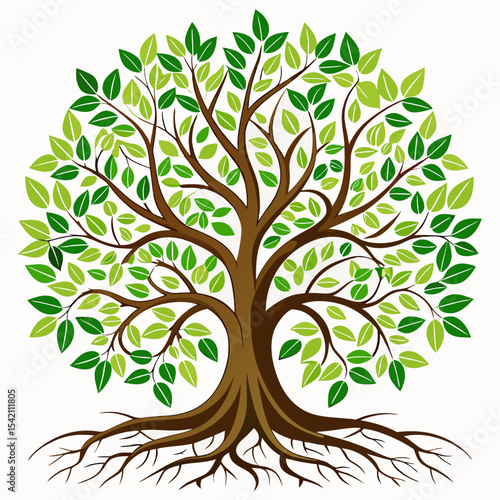Tree Roots Logo Symbolizing Growth, Stability, and Strong Foundations