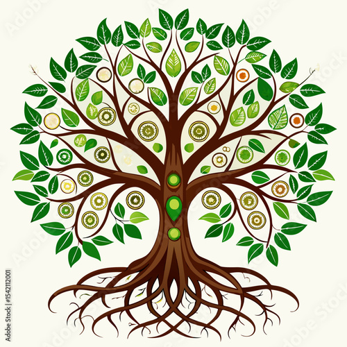 Tree Roots Logo Symbolizing Growth, Stability, and Strong Foundations