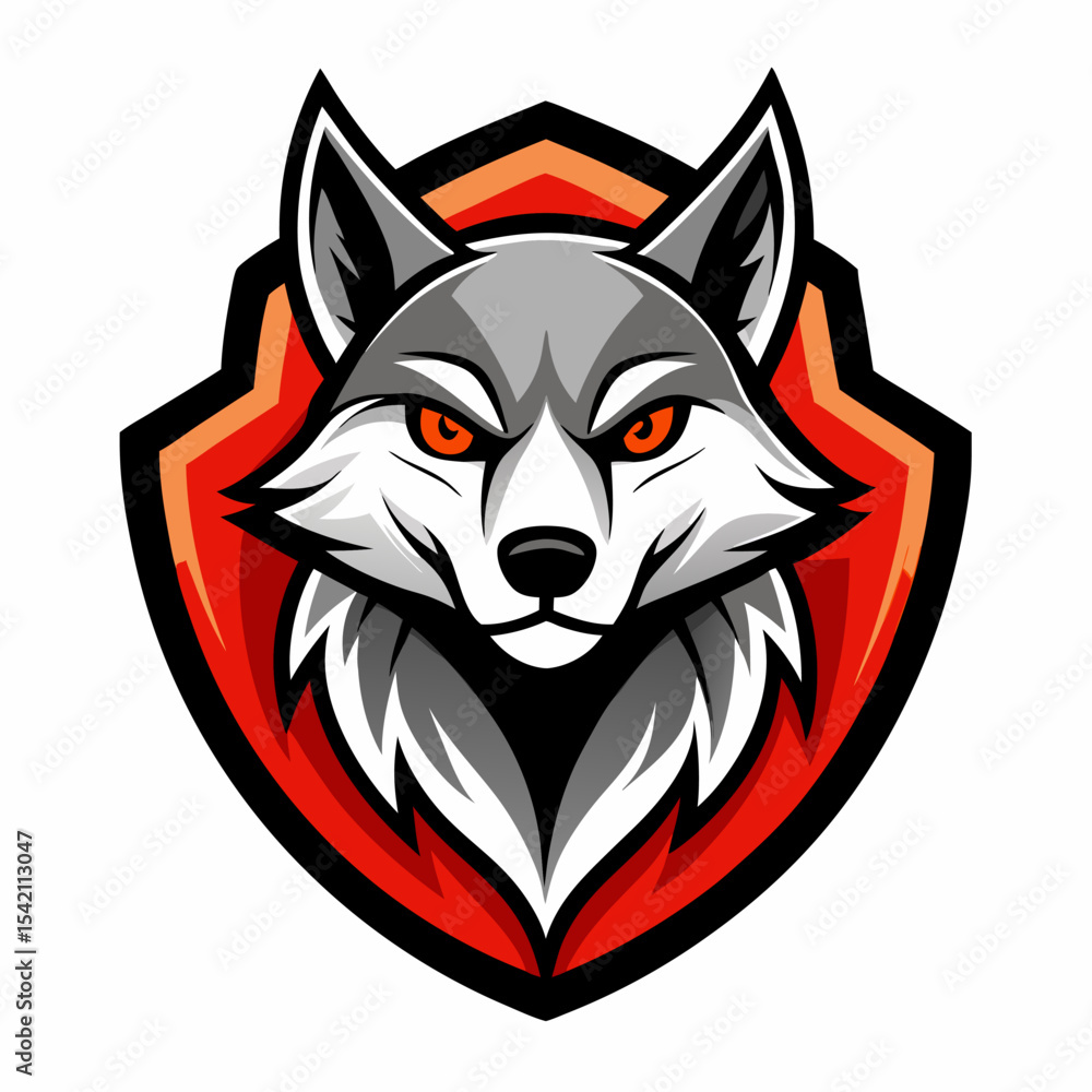Fototapeta premium Wolf and Fox Logo Representing Loyalty, Intelligence, and Brand Strength