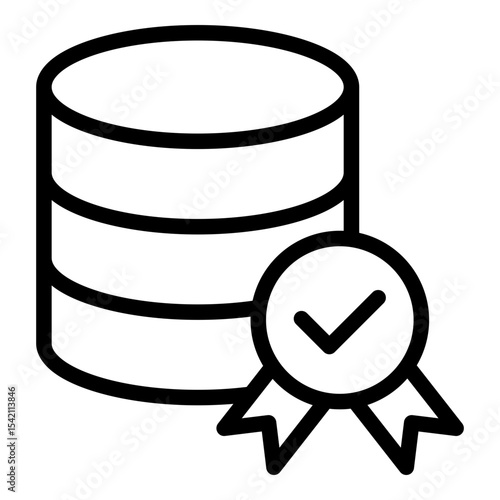 Data quality icon. Vector line icon