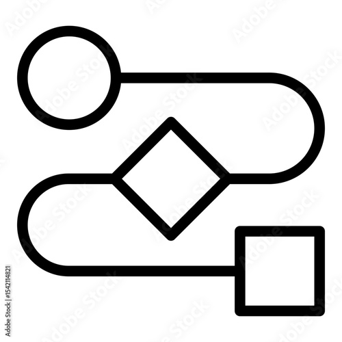 Workflow icon. Vector line icon