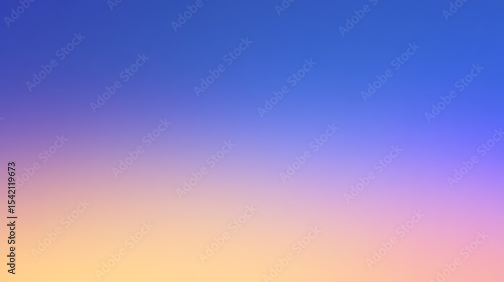 Naklejka premium Gradient background with smooth transition of blue, purple, pink, and yellow colors