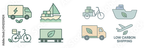 Innovative transportation options for low carbon shipping solutions in various methods of delivery