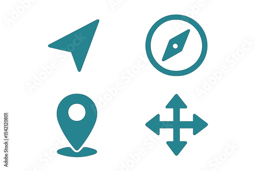 Symbols of navigation and location used in mapping and direction finding Free Download Symbols of navigation and location used in mapping and direction finding - GFXLoad