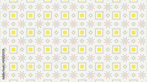 Abstract and geometric Seamless Pattern design suitable for fabric or wrapping paper.