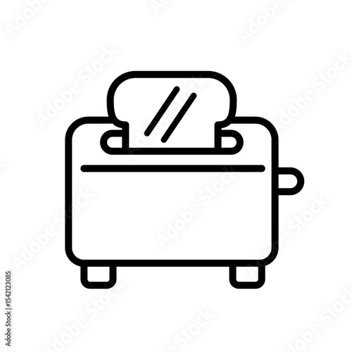 vector icon of a toaster