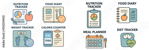 Nutrition and fitness tracking tools for healthy lifestyle management and diet planning