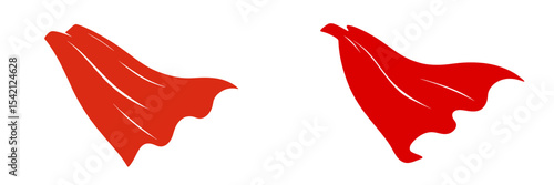 Red capes in motion symbolizing strength and heroism during a dynamic action scene