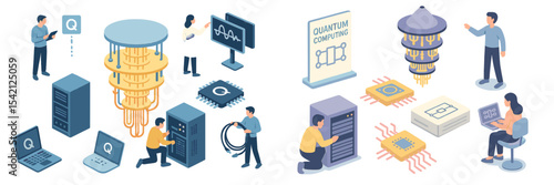 Exploring advancements in quantum computing technology through equipment and teamwork in a modern research environment