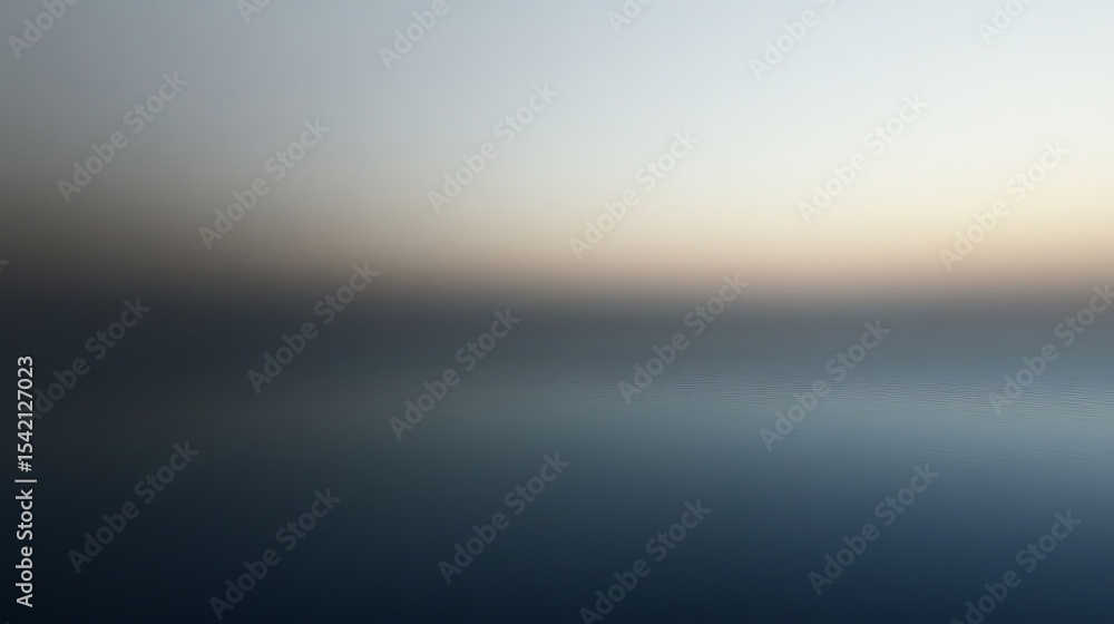 Obraz premium Serene seascape background with gradient sky reflection creating a peaceful and calm environment