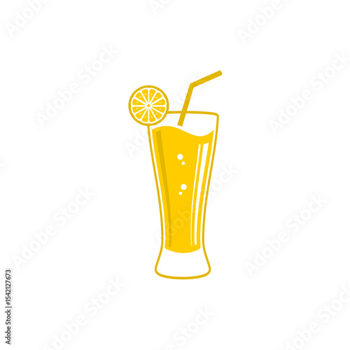 A glass of lemon juice 