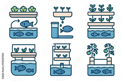 Innovative aquaponics system showcases sustainable agriculture practices with fish and plants working together