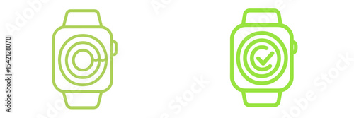 Modern smartwatch designs featuring circular interfaces in vibrant green tones for technology enthusiasts