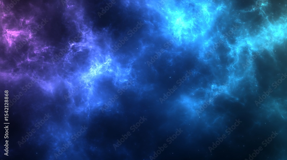 Fototapeta premium Deep space nebula background with colorful cosmic clouds and stardust for science projects