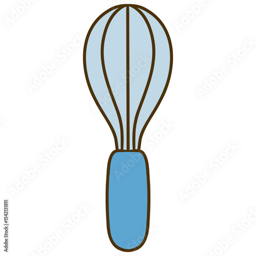 wire whisk kitchenware vector illustration