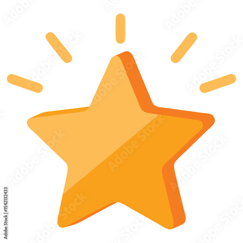 Shining Gold Star Symbol Representing Quality Achievement and Success in Awards and Recognition for Outstanding Performance and Accomplishments