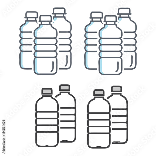 Plastic bottle of mineral water